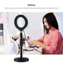 4.6 Inch Dimmable LED Ring Light Kit Photography Selfie Light + Desktop JIB