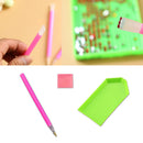 Set Oval Nails Art Rhinestones Picker Plate And Dotting Pencil Picker Gel Cube .