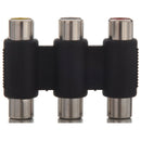 5X(3 RCA PHONO FEMALE SOCKET COUPLER EXTENSION ADAPTER R9A1)