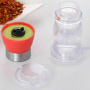 Salt & Pepper Spices Grinder Bottle Mill Brushed Stainless Steel Plastic Glass #