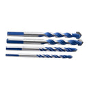4Pcs 6-12Mm Triple-cornered Drill Bit Tiling Cement Multi Purpose Ceramic W H7B3