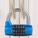 5 Letter Zinc Alloy Combination Padlock Code Password Lock Door Cabinet Dra