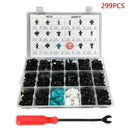 299Pcs Car Body Plastic Push Pin Rivet Fasteners Trim Moulding Clip Screwdriver