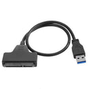 Fast USB 3.0 to SATA Hard Disk Adapter Converter Cable f. 2.5 inch HDD SSD 6Gbps