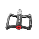 2pcs GUB GC020-DU Aluminum Alloy Folding Mountain Bike Baring Pedals(Black)