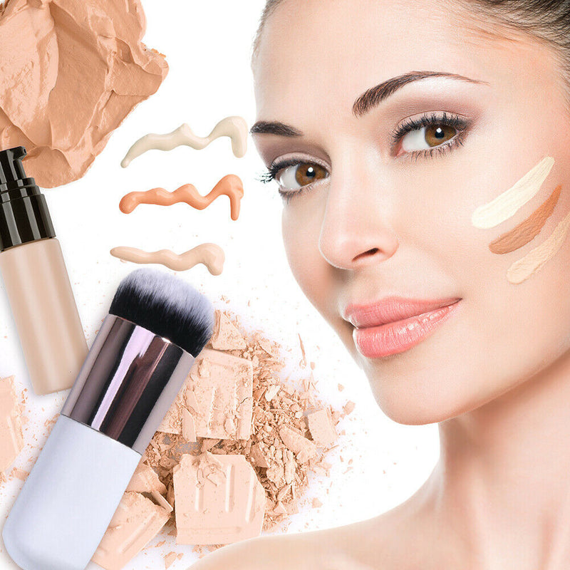 Foundation Powder Soft Face Blush Brush Round Head Portable Concealer Brush
