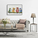 Four Birds 5D DIY Full Round Diamond Painting Cross Stitch Embroidery Kit