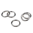 5 lot Key Rings Premium Plated Open Hook Spring Ring Ring Connector 25mm