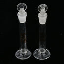 Set of 4pcs Micro Volumetric Flask with Base and Ground Stopper, 1-10 mL