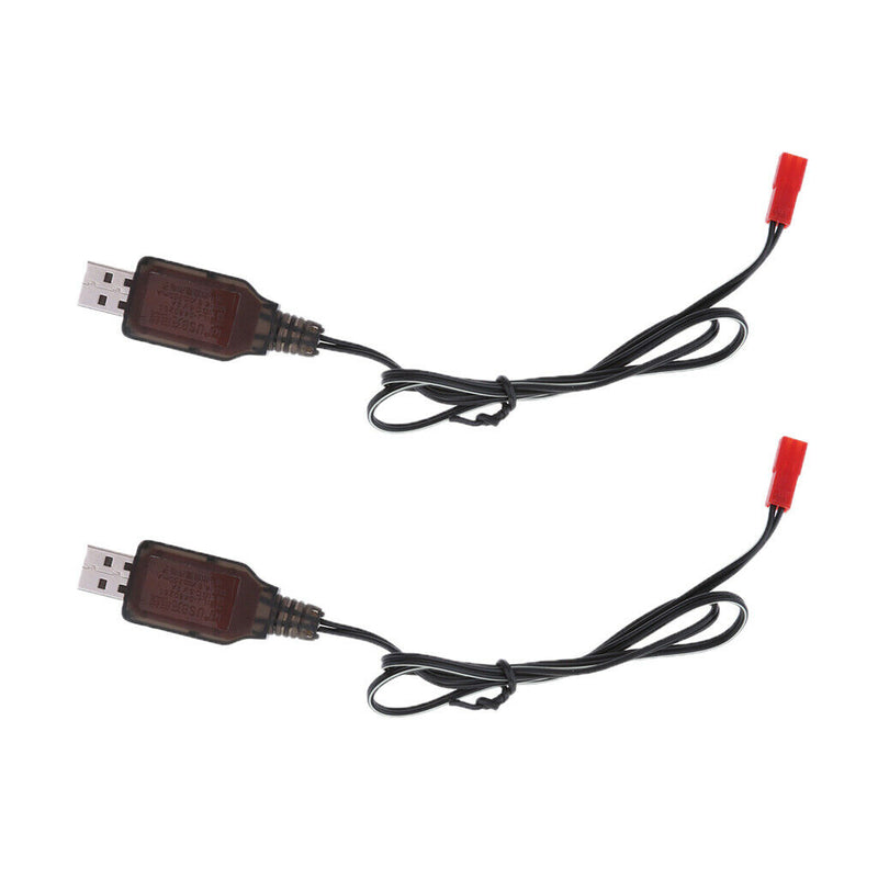 2x Premium USB to JST-2P NI-MH Battery Charging Cable for RC Toys Drone