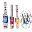 3pcs set 1/4" 3/8" 1/2" socket bit adapter drill nut driver power extension bar%