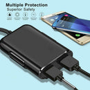 Universal 4 USB Ports QC 3.0 Fast Car Charger Front Back Seat Adapter Cell phone