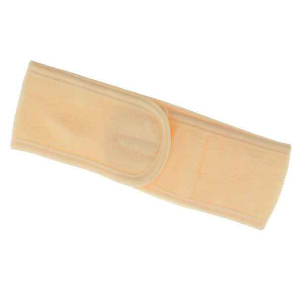 Girls Elastic Headband Wash Face Makeup SPA Stretch Soft Hair Band Yellow