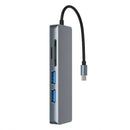 USB3.0 Type-C Hub to HDMI Converter 4K Adapter Splitter 5in1 Fr MacBook Pro Dock