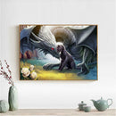 5D DIY Full Drill Diamond Painting War Dragon Cross Stitch Embroidery Kits A