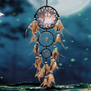 Handmade Wall Hanging Wolf Dream Catcher With Feather Home Decor Ornamnet Gift