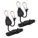 1/8 Inch Adjustable Growing Light Rope Ratchet Lifters Reflector Hangers Light