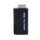 3.5mm Audio HDMI Converter PS2 to HDMI Adapter Plug and Play for PS2