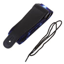 Blue Polyester Guitar Strap with Picks Strap Locks Buttons for Guitar Parts