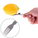 Outdoor camping tableware titanium fork folding hiking backpacking dinner forkME