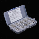 720pcs M3 4/6/8/10/12 Alloy Steel Flat Head Hex Socket Screws with Box