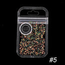 Lulaa 12 Colors/Set Chameleon Color Nail Sequins Rhombus Colorful Glitter F