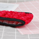 1PC Winter red soft warm plush velvet car steering wheel cover auto car decor JR