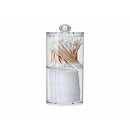 Acrylic Transparent Box Makeup Cotton Pad Round Container Storage Holde NHY