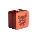 Wooden Picks Storage Box + 5pcs Rosewood Thumb Picks for Electric Guitar Ukulele
