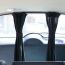 2x Luxury Black VIP Car Van SUV Window Curtain UV Sunshade Visor Kit Uni LRX