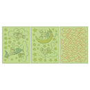 3pcs/set Luminous Star Animal Wall Stickers Waterproof Decals (HZY008-B) A