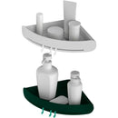 Plastic Corner Shelf Bathroom Shelf Organizer Snap Up Caddy Bathroom Shower L1V8