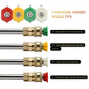6 Pcs Pressure Washer Wand Extension Set,Total 90 Inch Stainless Steel Wash
