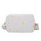 Small Fresh Leather Shoulder Bags Women Girls Floral Messenger Bags (White) A#S