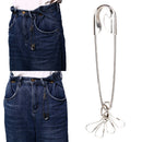 19cm Unisex Punk Metal Belt Chain Rock TroUKers Jeans Keychain Men's Hip Hop JR