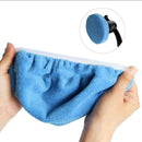 8PCS 9-10'' Blue Plush Soft Car Polishing Waxing Bonnet Buffing Sleeve P GOS
