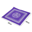 1pc 49*49cm Tarot game tablecloth non-woven material board game purple color BX
