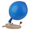 Children Bath Balloon Powered Boat Wooden Gifts Educational Toys Swimming K7K2