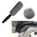 Universal Microfiber Car Wheel Rim Brush Plastic Handle Cleaning Brush Wash  A
