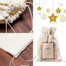 Canvas Christmas Santa Sack Gift for Kids 2 Piece A Lot Bag for Storage Use