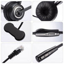 RJ9 Call Center Headphone Monaural Headphone Noise Reduction Headset Call H