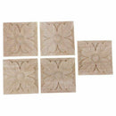 5 pcs Sculpte Wood square leaves European style Sculpture Wall lamp House D