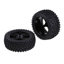 4Pc Rubber RC 1/10 Car Tires Wheel Rim for Hsp  Traxxas RC4WD AXIAL