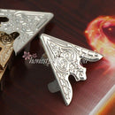 2Pairs Retro Antiqued Punk Metallic Blouse Shirt Metal Collar Clips Wing Tips