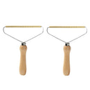 Pack Of 2 Double-Sided Wood Handle Lint Remover Furniture Lint Roller