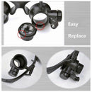 20X LED Surgical Loupes Medical Binocular Glasses Dental Magnifier 6Lens adw
