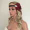 Woman Elastic Feather Headband 20s  Party Rhinestone Hair Accessories