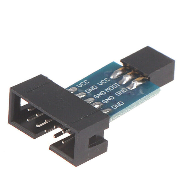 1Pc 10Pin To 6Pin Adapter Board For AVRISP USBASP STK500 Interface ConverteSEAU