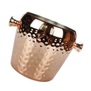 Stainless Steel Wine Ice Bucket Hammered Single Wall Wine Chiller Barware 1L