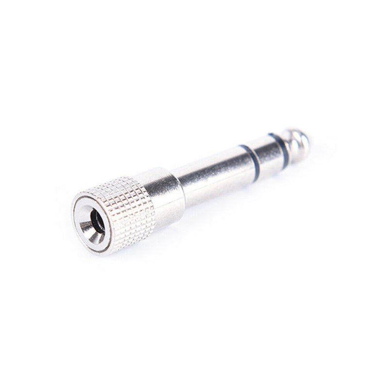 2Pcs 6.5mm male plug to 3.5mm female jack stereo headphone audio adapteES